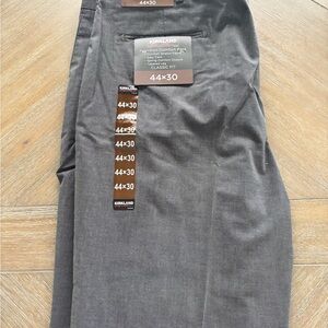NWT Kirkland Signature Gray Dress Pants Flat Front size 44/30